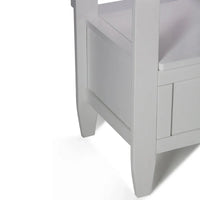 WYNDENHALL Riverside Banc de rangement contemporain en bois massif pour entrée de 122 cm de large - 51 cm de large