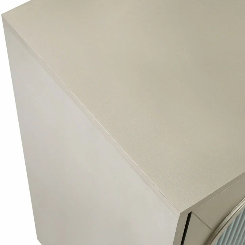 Meuble TV en bois avec armoire de rangement et étagères réglables - N/A