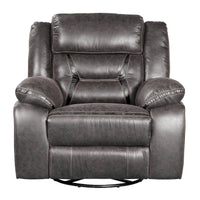 Fauteuil inclinable manuel Elkton de Roundhill Furniture, Châtaigne foncée