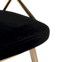 Chaise de salle à manger tapissée Tatyana Gold Silver Orchid (lot de 2)