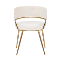Chaise de salle à manger tapissée Tatyana Gold Silver Orchid (lot de 2)