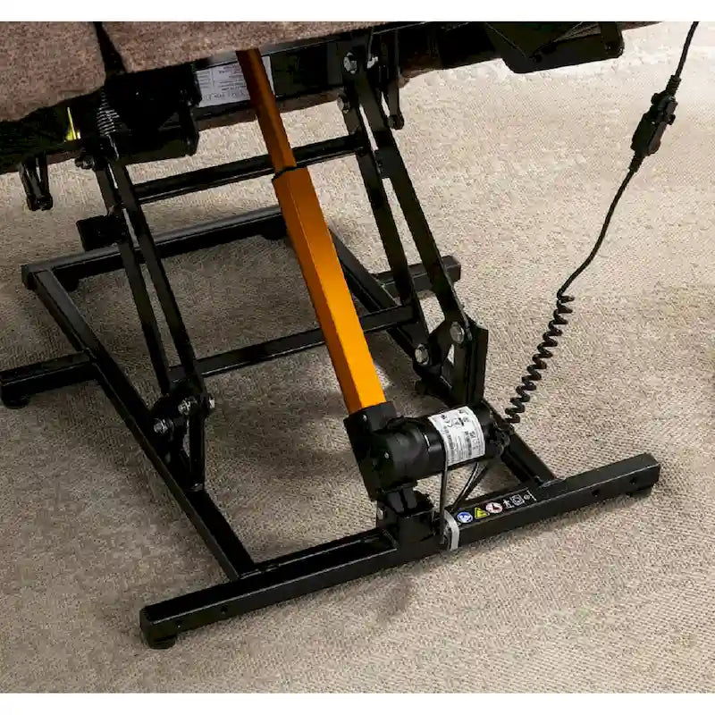 Fauteuil Inclinable à Bascule Surdimensionné Manuel Pivotant 360° pour Salon