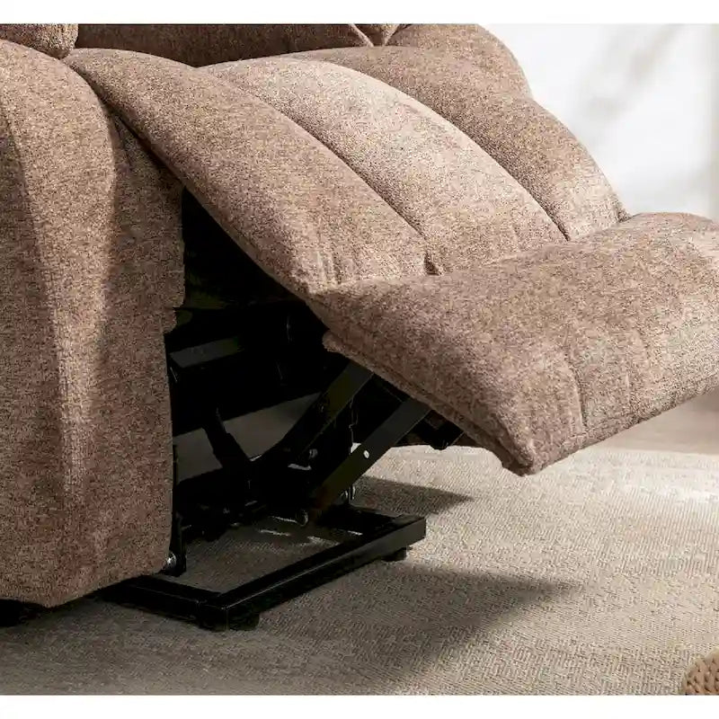 Fauteuil Inclinable à Bascule Surdimensionné Manuel Pivotant 360° pour Salon