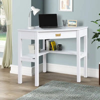 Bureau d'écriture d'angle classique Poppy avec rangement
