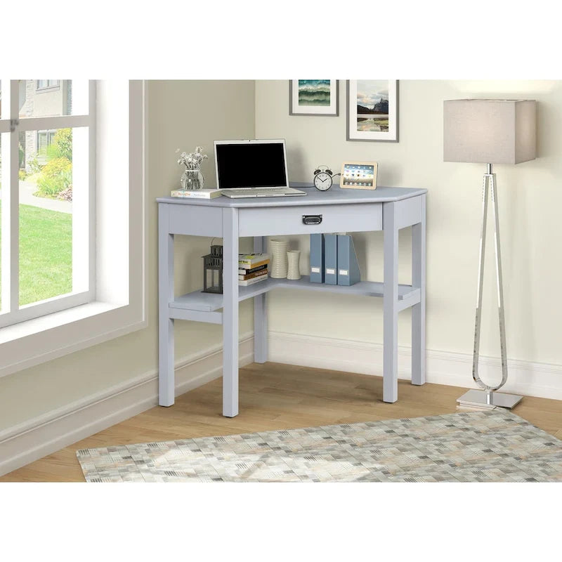 Bureau d'écriture d'angle classique Poppy avec rangement