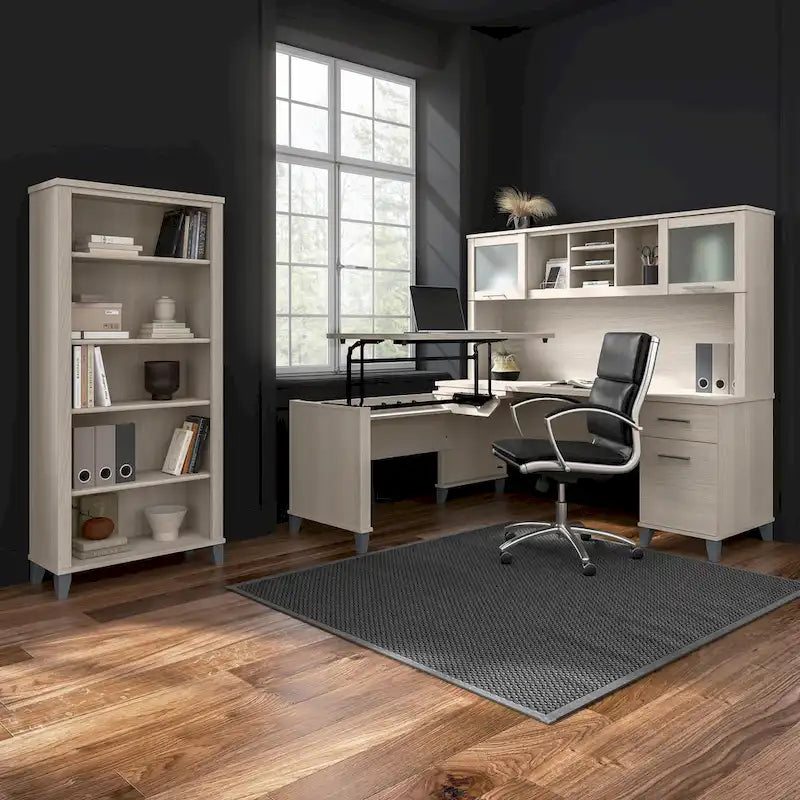 Retour de bureau assis-debout 3 positions Bush Furniture Somerset 42 pouces