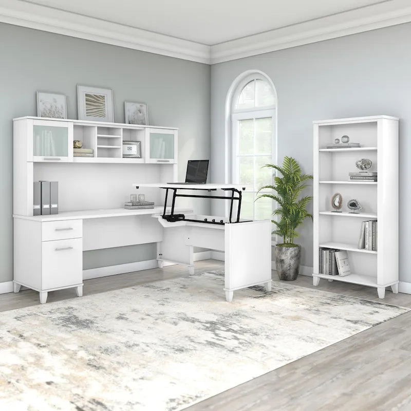 Retour de bureau assis-debout 3 positions Bush Furniture Somerset 42 pouces