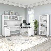 Retour de bureau assis-debout 3 positions Bush Furniture Somerset 42 pouces