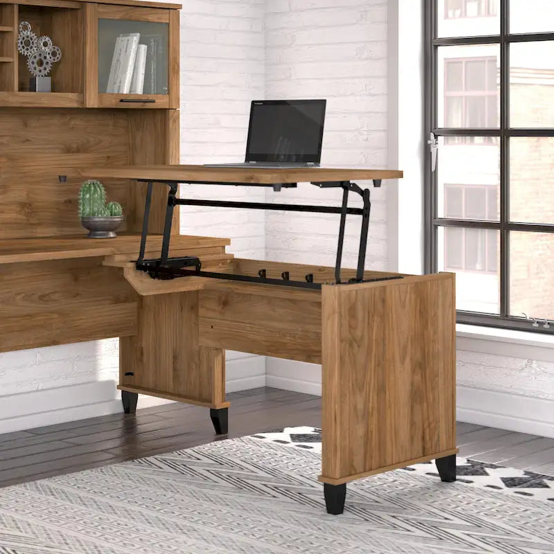 Retour de bureau assis-debout 3 positions Bush Furniture Somerset 42 pouces