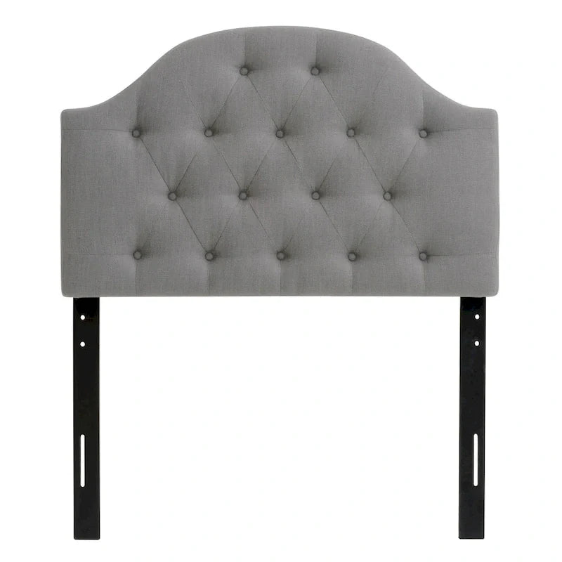 CorLiving Calera Tête de lit à panneau arqué en tissu capitonné diamant - Twin