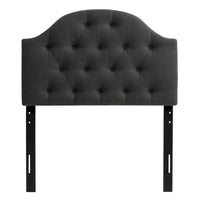 CorLiving Calera Tête de lit à panneau arqué en tissu capitonné diamant - Twin