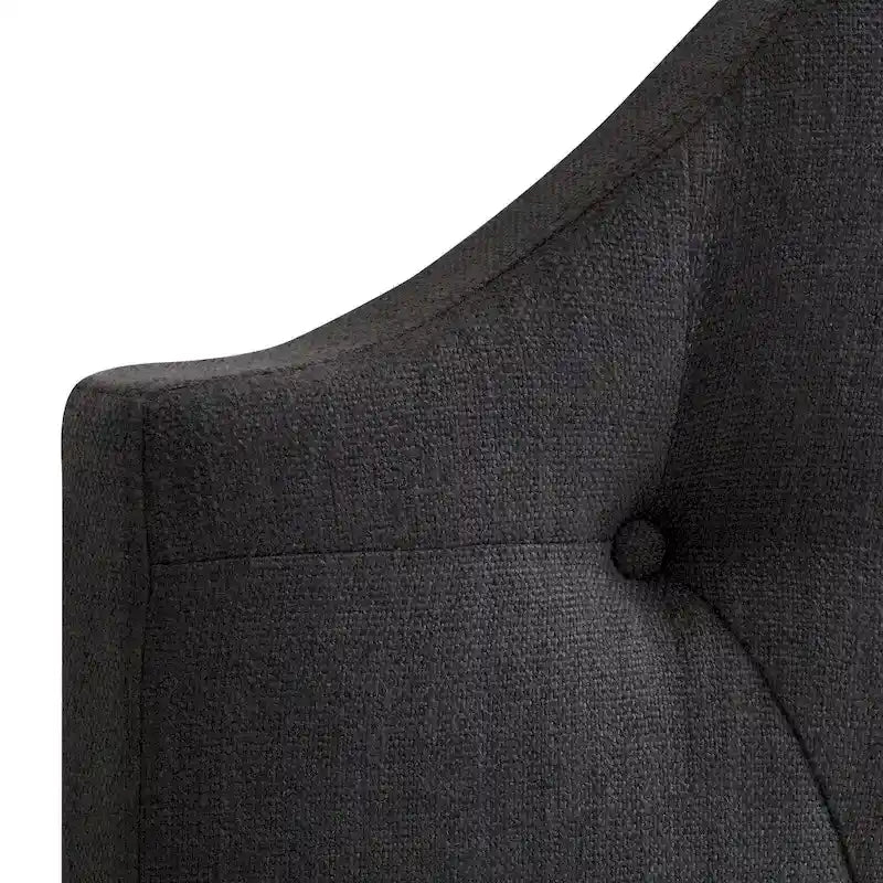 CorLiving Calera Tête de lit à panneau arqué en tissu capitonné diamant - Twin