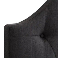 CorLiving Calera Tête de lit à panneau arqué en tissu capitonné diamant - Twin