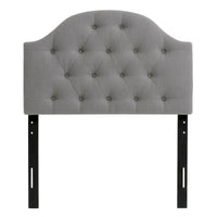 CorLiving Calera Tête de lit à panneau arqué en tissu capitonné diamant - Twin