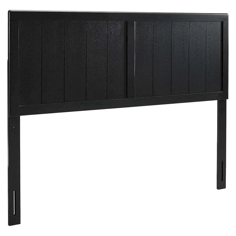 Tête de lit en bois noir taille King de style champêtre Widman