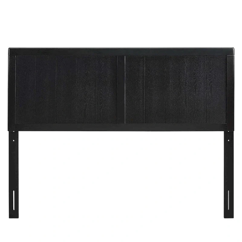 Tête de lit en bois noir taille King de style champêtre Widman