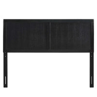 Tête de lit en bois noir taille King de style champêtre Widman