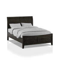 Lit en bois massif Inyx Transitional Walnut avec tête de lit basse de Furniture of America