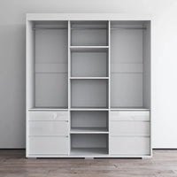 Armoire moderne 3 portes Monaco 71 pouces avec miroir