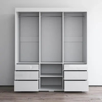 Armoire moderne 3 portes Monaco 71 pouces avec miroir