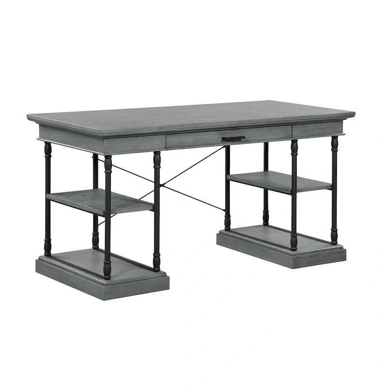 Bureau d'ordinateur/écriture en bois 1 tiroir Corvus Ursula 59