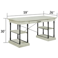 Bureau d'ordinateur/écriture en bois 1 tiroir Corvus Ursula 59