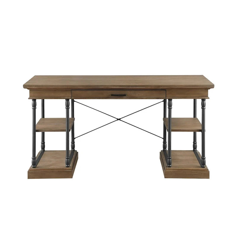 Bureau d'ordinateur/écriture en bois 1 tiroir Corvus Ursula 59