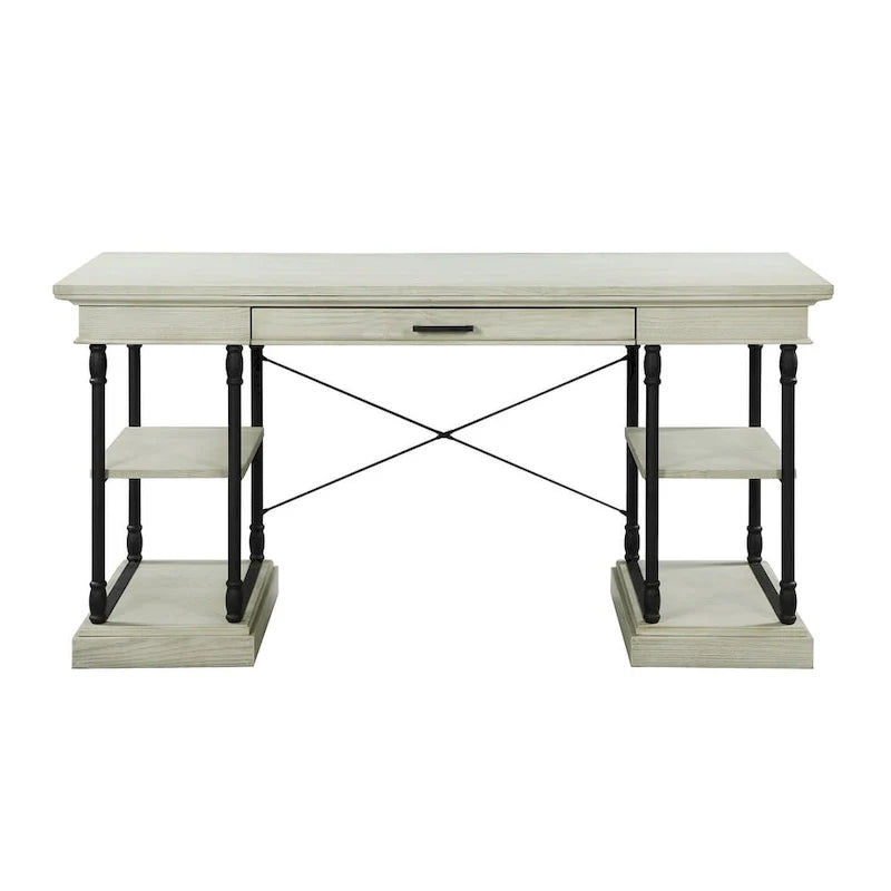 Bureau d'ordinateur/écriture en bois 1 tiroir Corvus Ursula 59
