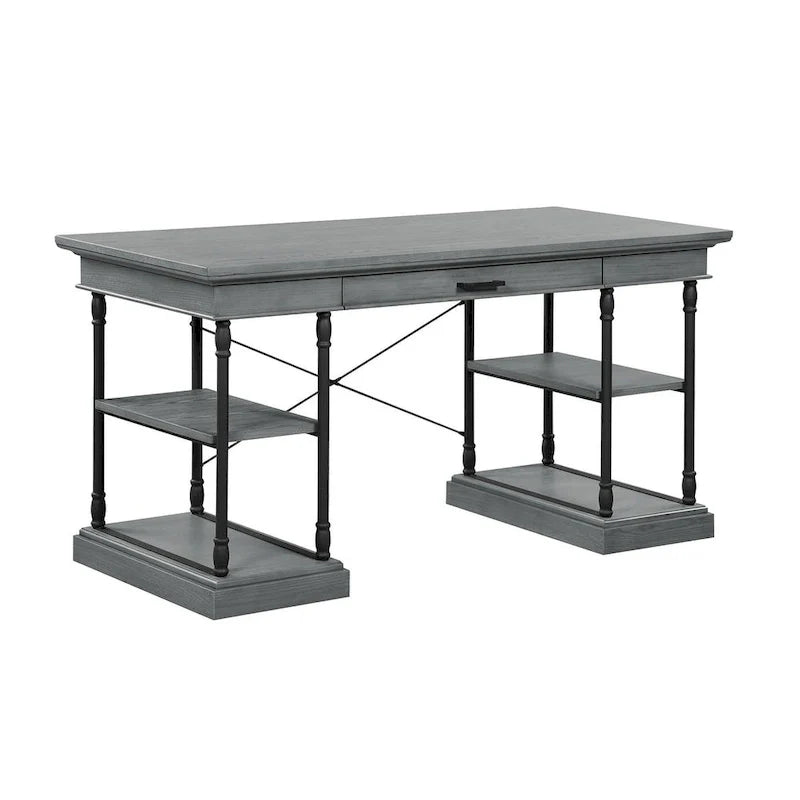 Bureau d'ordinateur/écriture en bois 1 tiroir Corvus Ursula 59