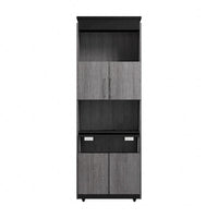 Meuble de rangement haut Orion 30W avec portes et bureau pliant par Bestar