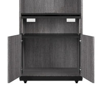 Meuble de rangement haut Orion 30W avec portes et bureau pliant par Bestar