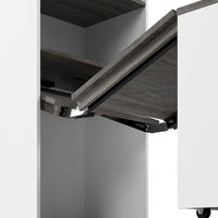 Meuble de rangement haut Orion 30W avec portes et bureau pliant par Bestar