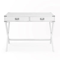 Bureau d'ordinateur en bois massif avec tiroirs