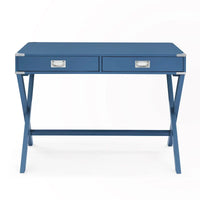 Bureau d'ordinateur en bois massif avec tiroirs