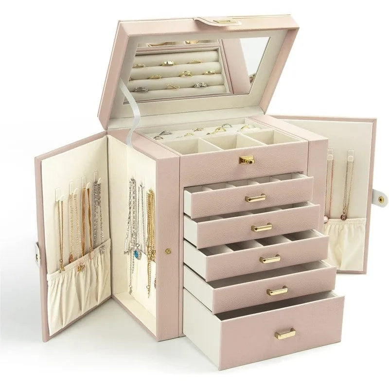 Boîte à bijoux pour femme - 6.8P x 10.6L x 11.4H