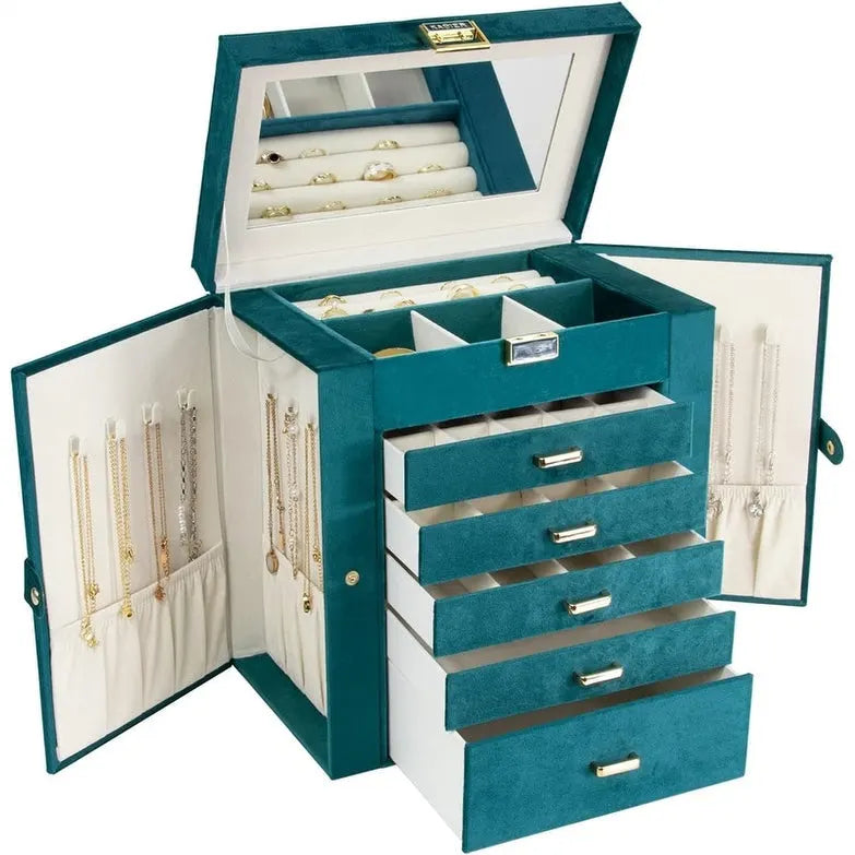 Boîte à bijoux pour femme - 6.8P x 10.6L x 11.4H