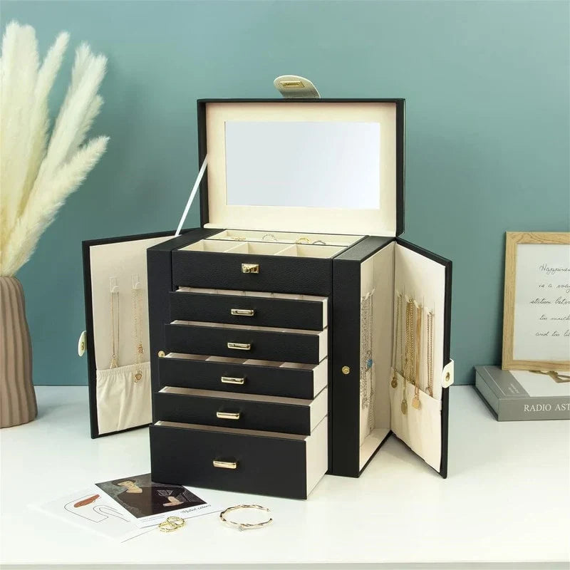 Boîte à bijoux pour femme - 6.8P x 10.6L x 11.4H