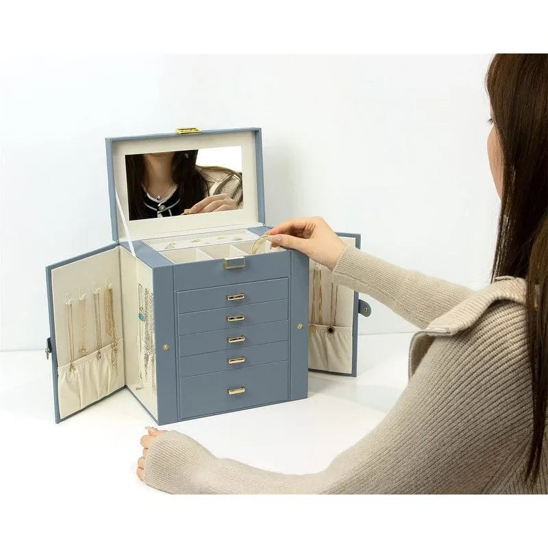 Boîte à bijoux pour femme - 6.8P x 10.6L x 11.4H