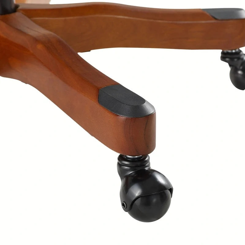 Chaise de bureau pivotante capitonnée Pamela