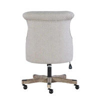 Chaise de bureau pivotante capitonnée Pamela