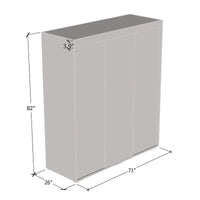 Armoire 3 Portes Miroir Strick & Bolton Suger