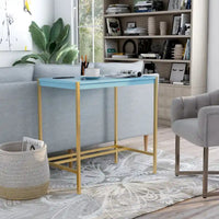 Bureau informatique moderne 30 pouces en acier Belzie avec ports USB par Furniture of America
