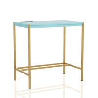Bureau informatique moderne 30 pouces en acier Belzie avec ports USB par Furniture of America