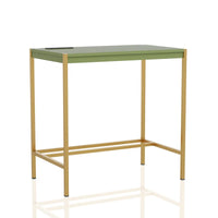Bureau informatique moderne 30 pouces en acier Belzie avec ports USB par Furniture of America