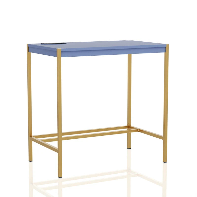 Bureau informatique moderne 30 pouces en acier Belzie avec ports USB par Furniture of America