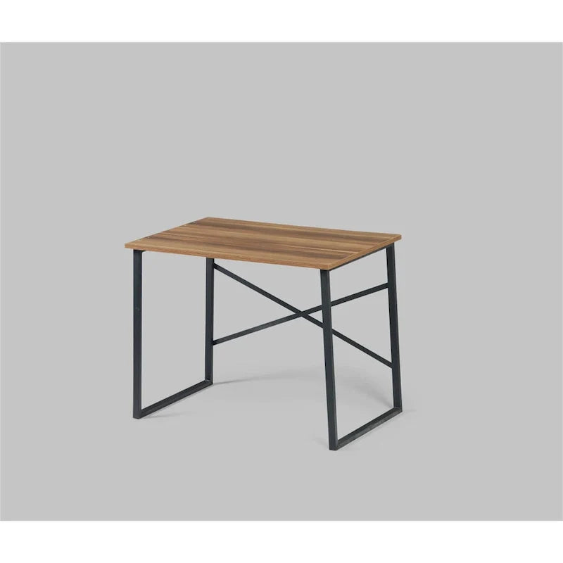 Bureau informatique rectangulaire 35 pouces bureau d'écriture moderne avec structure métallique poste de travail d'étude pour salon, chambre, bureau