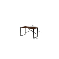 Bureau informatique rectangulaire 35 pouces bureau d'écriture moderne avec structure métallique poste de travail d'étude pour salon, chambre, bureau