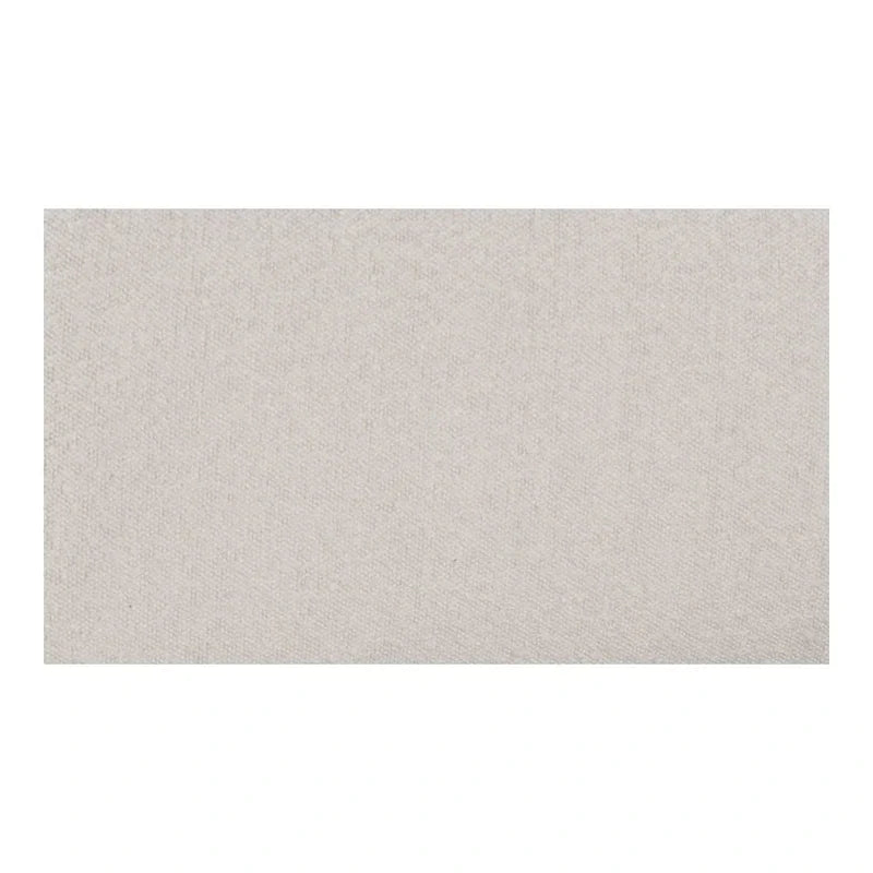Lit plate-forme moderne incurvé Aurelle Home Collete en tissu couleur avoine