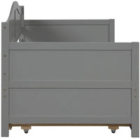 Lit de repos double en bois avec 2 tiroirs / lit gigogne, canapé-lit pour chambre à coucher salon, aucun sommier tapissier requis