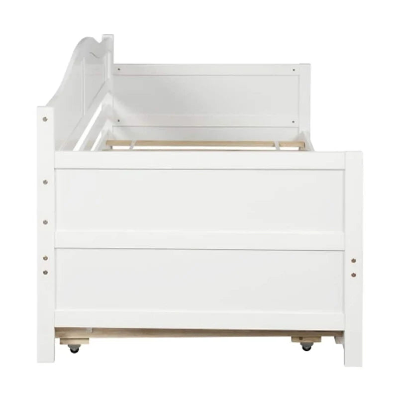 Lit de repos double en bois avec 2 tiroirs / lit gigogne, canapé-lit pour chambre à coucher salon, aucun sommier tapissier requis